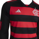 Camisa Manga Longa Flamengo I 24/25 Vermelho e Preto - Adidas - Masculino Torcedor